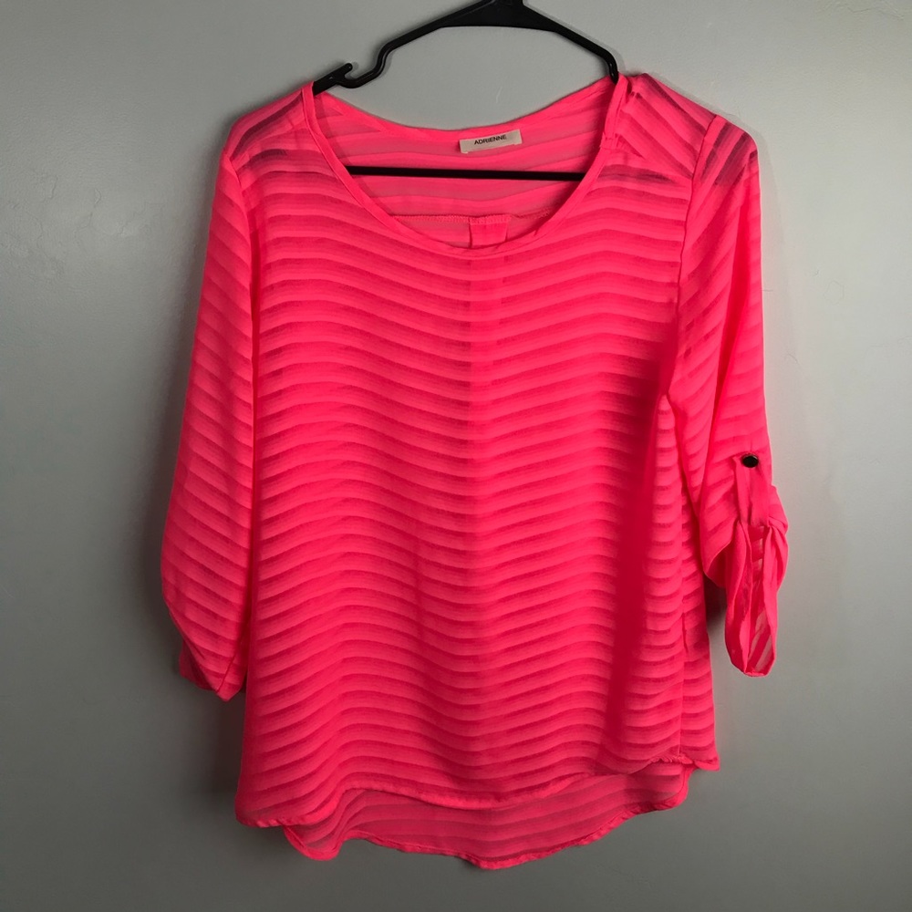 Adrienne Pink Top